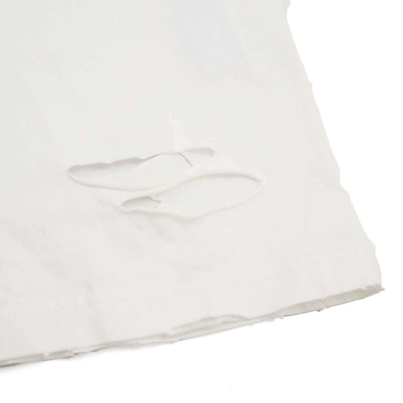 Balenciaga 21ss Logo Print Destroy Oversize T-Shirt 651795 Tkvb8 White XXS