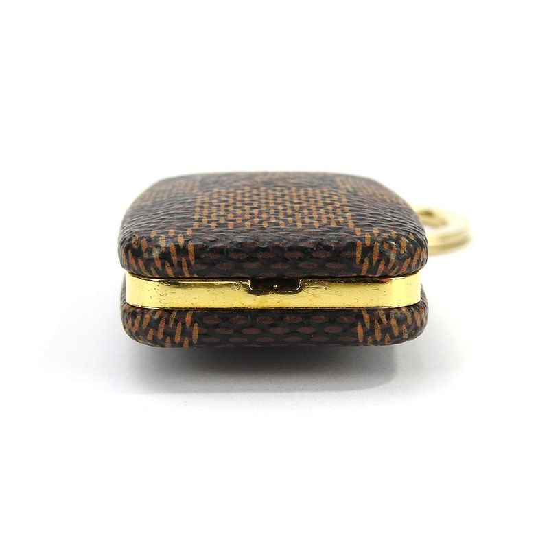 Louis Vuitton Key Holder Key Ring Light Astropyr M66186 Damier Ebène Gold