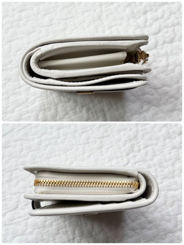 Prada Bifold Wallet Triangle Logo Plate Triangle Logo City Calf Tab 1ml018