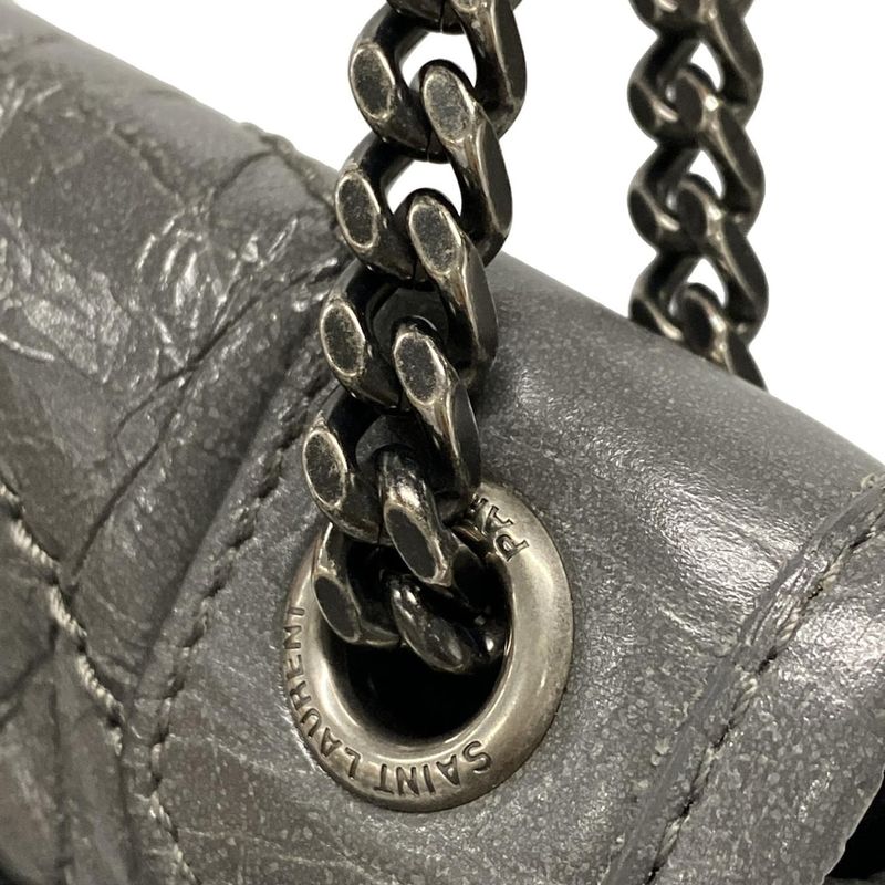 Saint Laurent Paris Shoulder Bag Niki Chain Shoulder Bag Baby 533037 Grey Chain