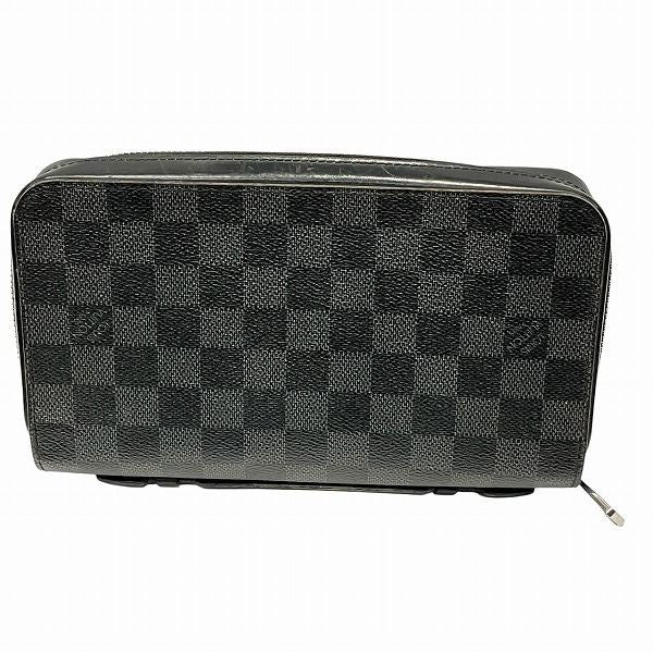 Louis Vuitton Damier Graphite Zippy XL N41503 Long Wallet For Men