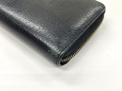 Gucci Animalier Bee Leather Zip Around Wallet Round Zipper Bee Long Wallet