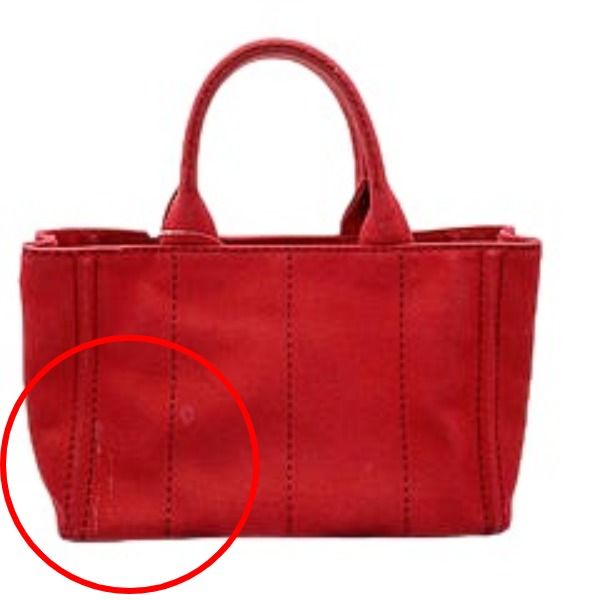 Prada Canvas Tote Canapa Tote Bag Prada Red