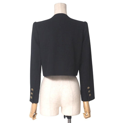 YVES Saint Laurent Yves Saint Laurent Vintage Jacket Size S No Collar Jacket