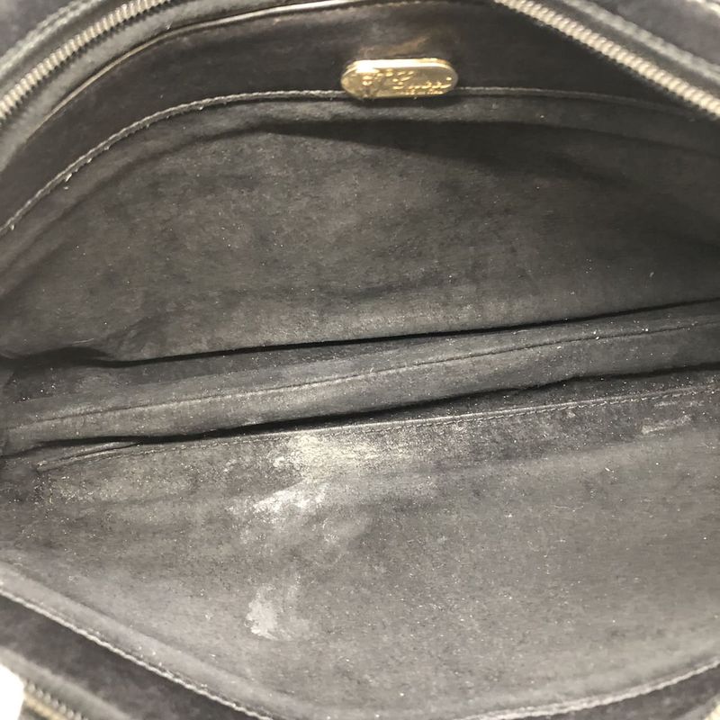 Gucci 004 109 Shoulder Bag Chain Shoulder Leather Black Women Men Vintage