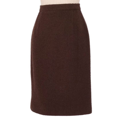 Vintage Chanel Skirt With Clover Buttons Wool