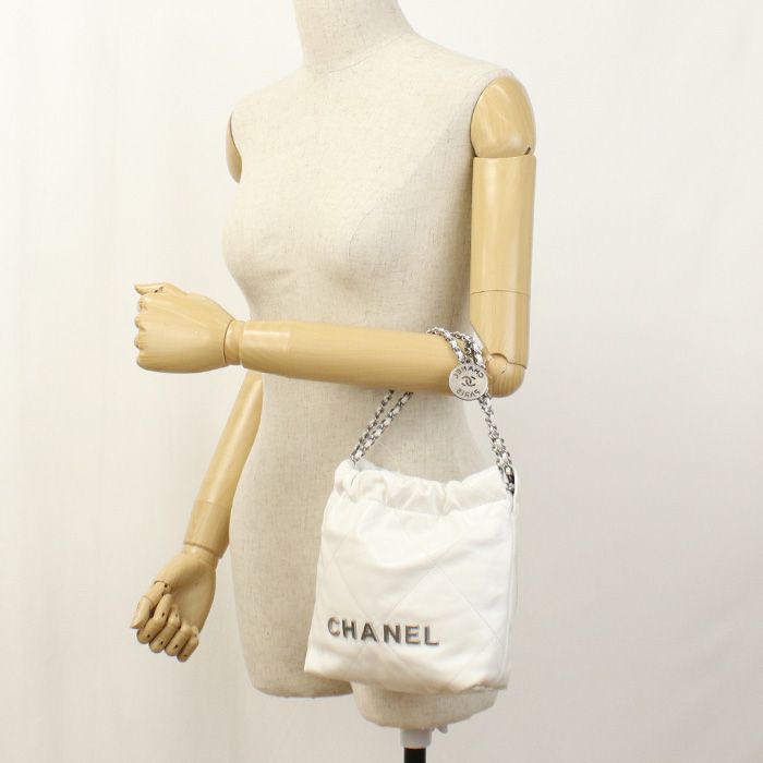 Chanel 2WAY Chain Chanel 22 As3980 Crossbody Shoulder Bag Calf Pukekje8 Women's