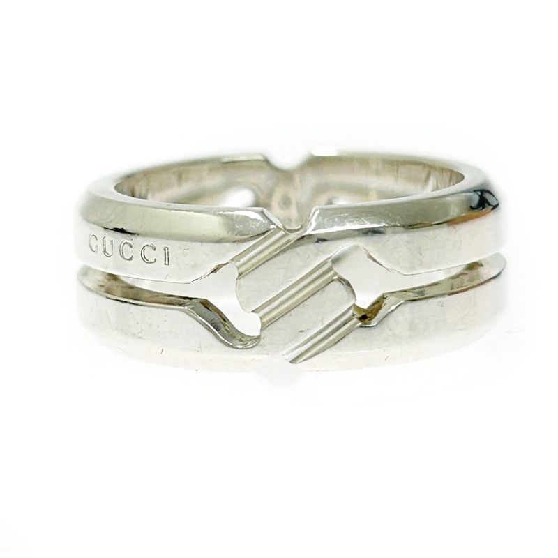 Gucci Silver Knot Infinity Ring 6.3g 925 Engraved 364367 Ring