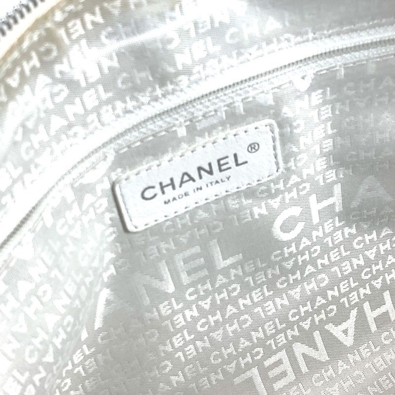 Chanel Handbag CC Coco Logo Leather / Canvas Beige