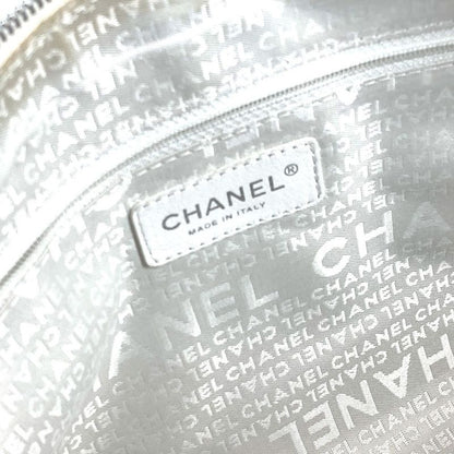Chanel Handbag CC Coco Logo Leather / Canvas Beige
