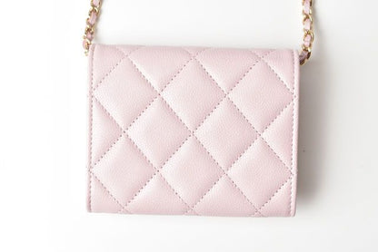 Chanel Chain Mini Wallet Accessory Pouch Chanel Ap2138b05437 Matelasse Caviar