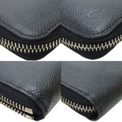 Louis Vuitton Long Wallet Zippy Wallet Vertical M32822 Taiga Black Ardoise