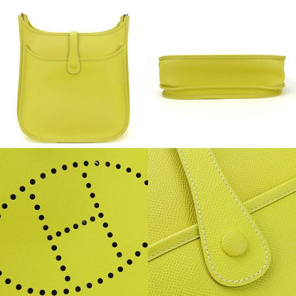 Hermes Shoulder Bag Crossbody Evelyne 3GM □JO Engraved Epson Fluorescent Yellow