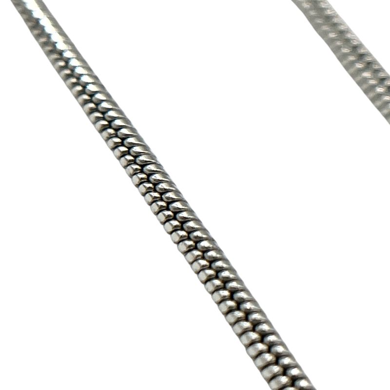 Christian DIOR Necklace Snake Chain Silver