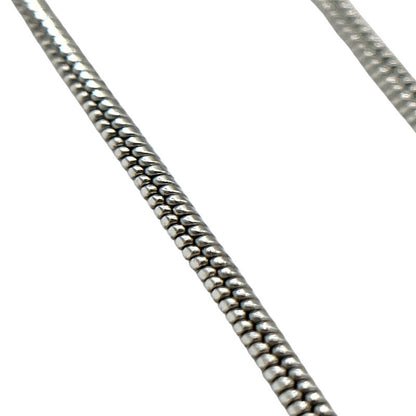 Christian DIOR Necklace Snake Chain Silver