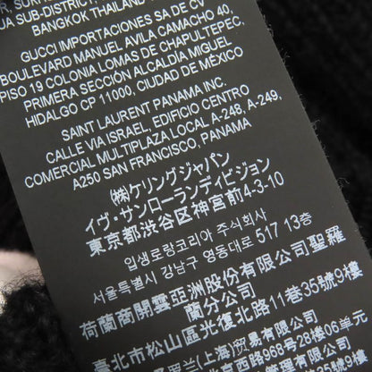 Saint Laurent Paris 21AW 665879 Wool Mohair Partially Allover Design Crewneck