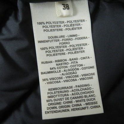 Hermes 23-24aw 3h0185da Serie Button Serie Rubber Patch Cotton Down Jacket