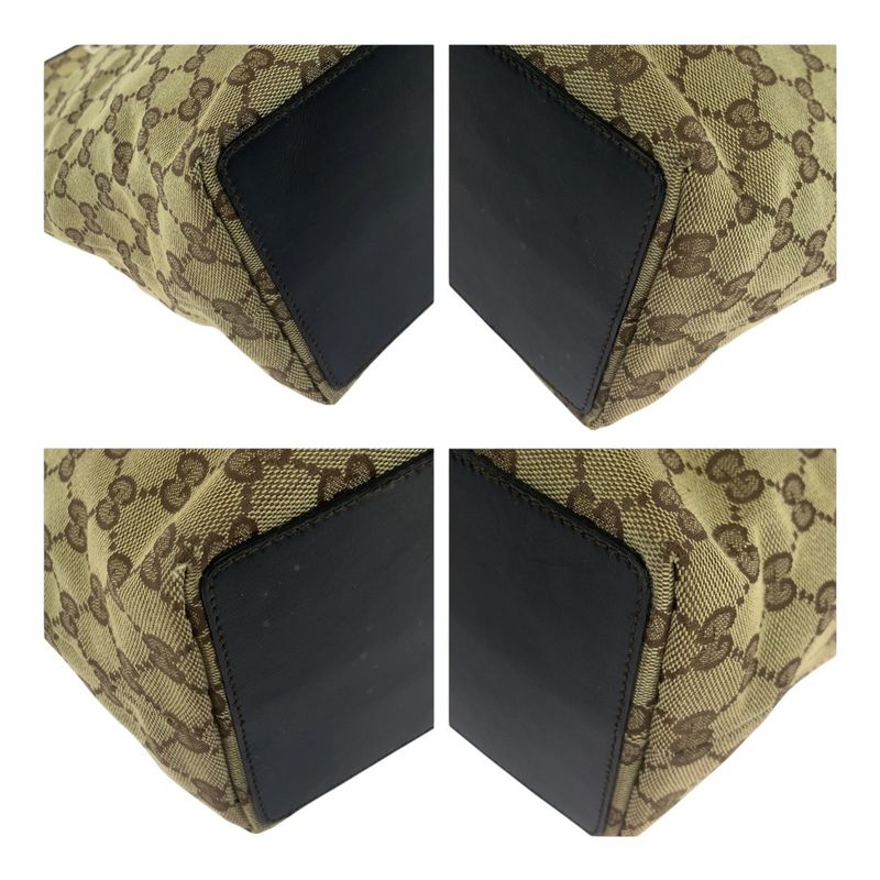 Gucci Beige Brown Gold Hardware GG Canvas 002 1098 Tote Bag Shoulder Bag Women