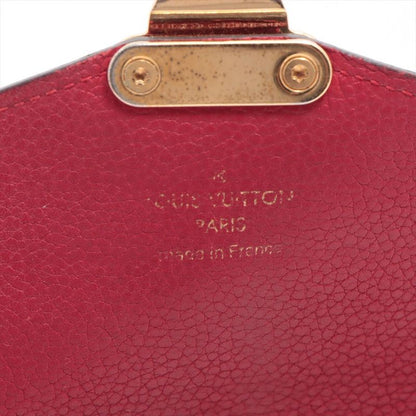 Louis Vuitton Monogram Portefeuille-pallas Long Wallet M58414 Red × Brown Made