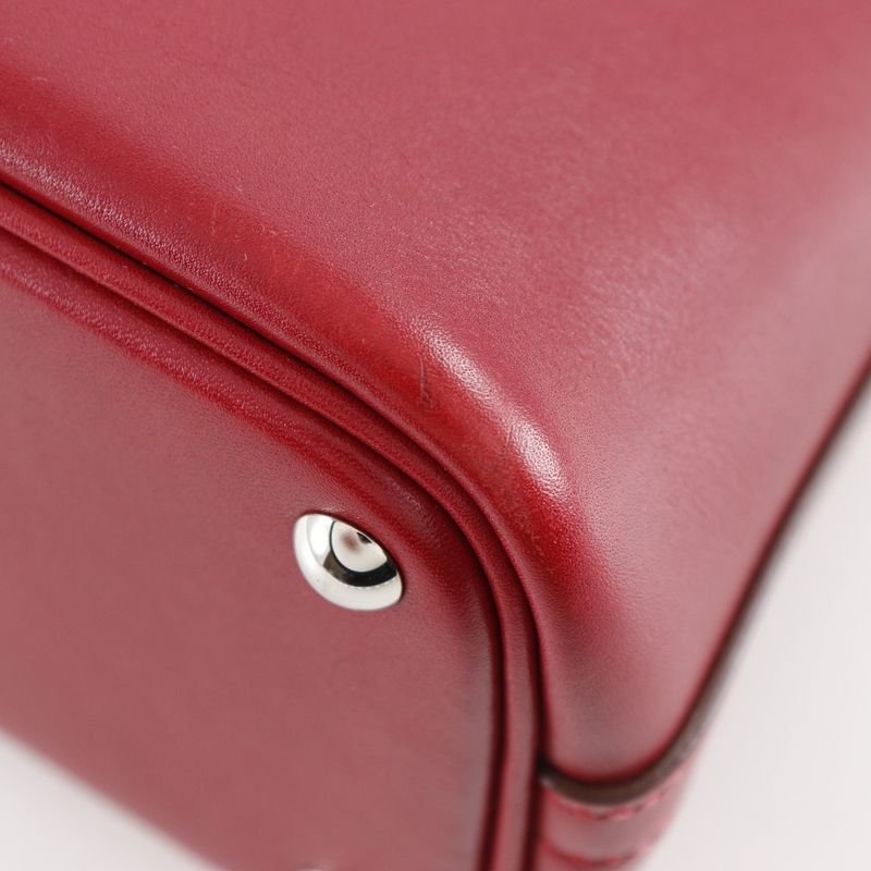 Hermes Bolide 27 2WAY Shoulder Box Calf Rouge Cazac □M Ladies Handbag