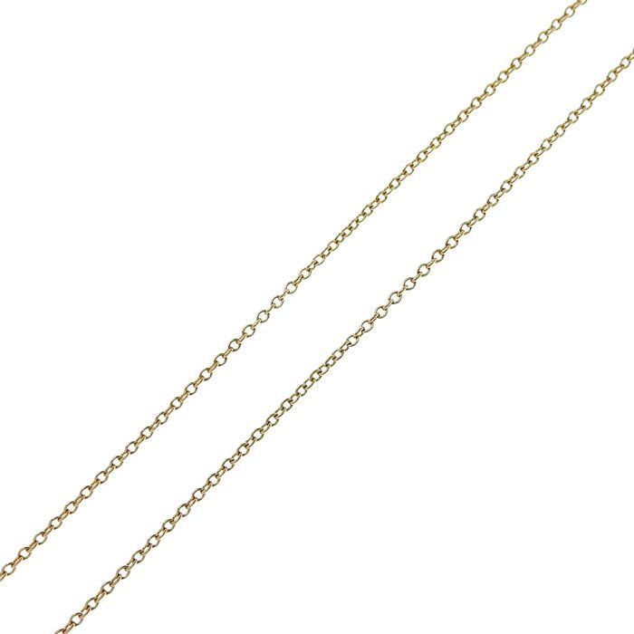 Tiffany & Co Infinity Cross Necklace 18K Yellow Gold 750 Yellow Gold 43cm