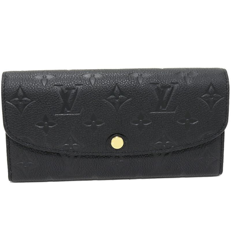 Louis Vuitton Zipper Long Wallet With Coin Purse Monogram Empreinte Noir Black