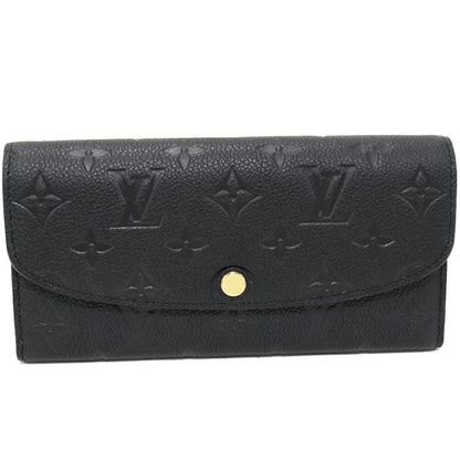 Louis Vuitton Zipper Long Wallet With Coin Purse Monogram Empreinte Noir Black