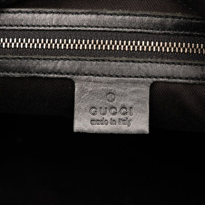 Gucci GG Canvas 109097 Black Canvas Leather Women's Gucci
