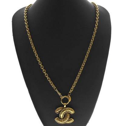 Chanel Coco Mark Matelasse Gold Plated Ladies 74.0g Necklace