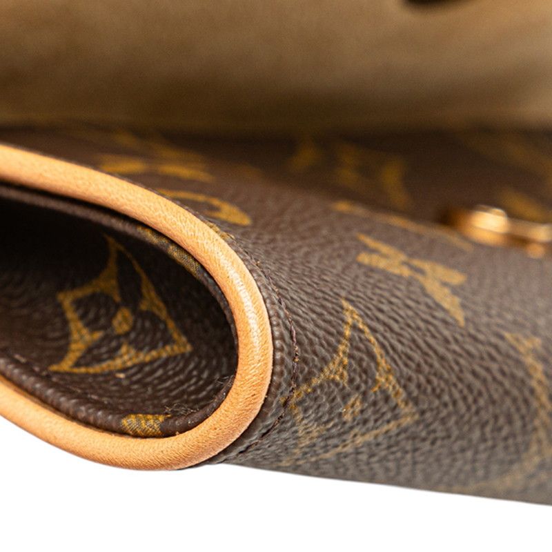 Louis Vuitton Monogram Pochette Twin PM Crossbody Mini Shoulder Bag M51854