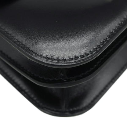 Hermes Shoulder Bag Constance 3 Mini Miroir Box Calf Black Silver Hardware