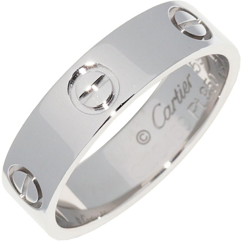 Cartier Ring Pt950 Love Ring Width 55mm (022in) B40849
