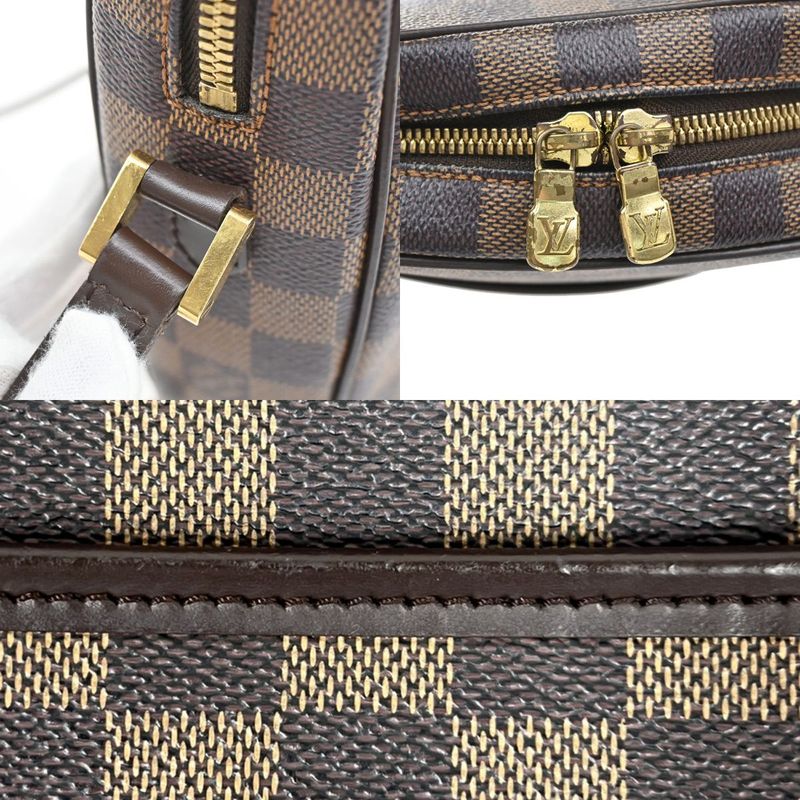 Louis Vuitton Ipanema PM Damier Ebène Shoulder Bag N51294 95ka755