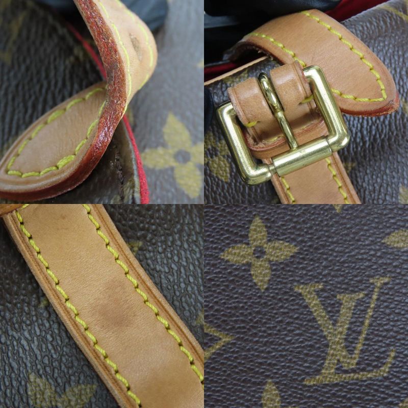 Louis Vuitton Shoulder Bag Tan Blanc M51179 Monogram Nubuck Brown Gold Hardware