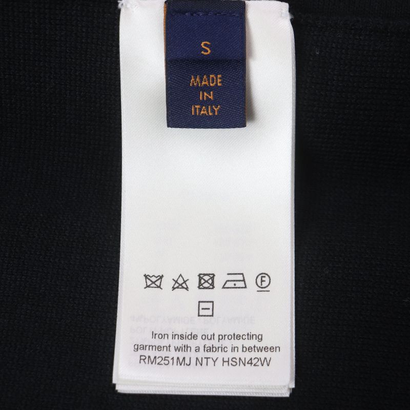 Louis Vuitton 25SS 1afyej Embossed Technical Wool Zip-up Jacket Blouson Black