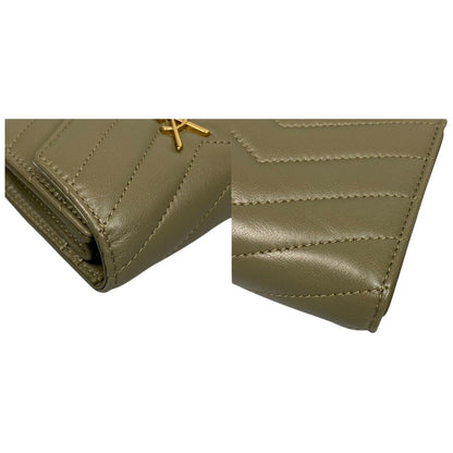 Saint Laurent Monogram YSL Cass Andra Multi Wallet Trifold