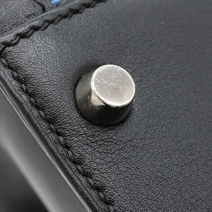 Hermes 2way Bag Kelly 32 Outer Stitch Vibrato Vogaliver Blue Silver Hardware