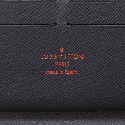 Louis Vuitton Monogram Ink Upside Down M62931 Zippy Organizer Navy Round Zipper