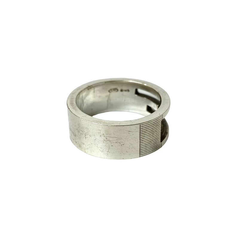 Gucci Square G Ring Silver 925 No 14 Accessories 102-4