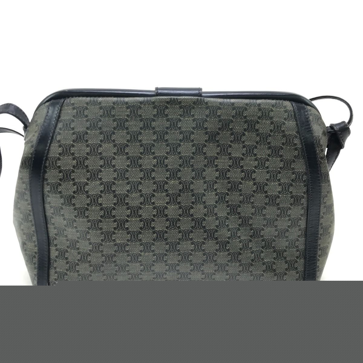 Celine Shoulder Bag Macadam Pattern Navy
