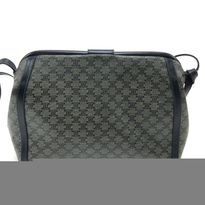 Celine Shoulder Bag Macadam Pattern Navy