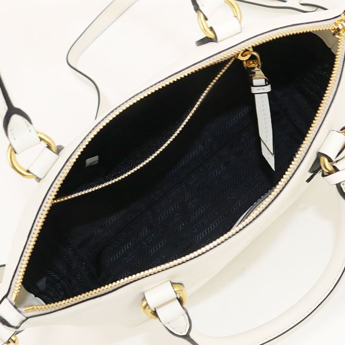 Prada 2WAY Bag 1ba111 2EBJ F0009 Handbag Leather Women