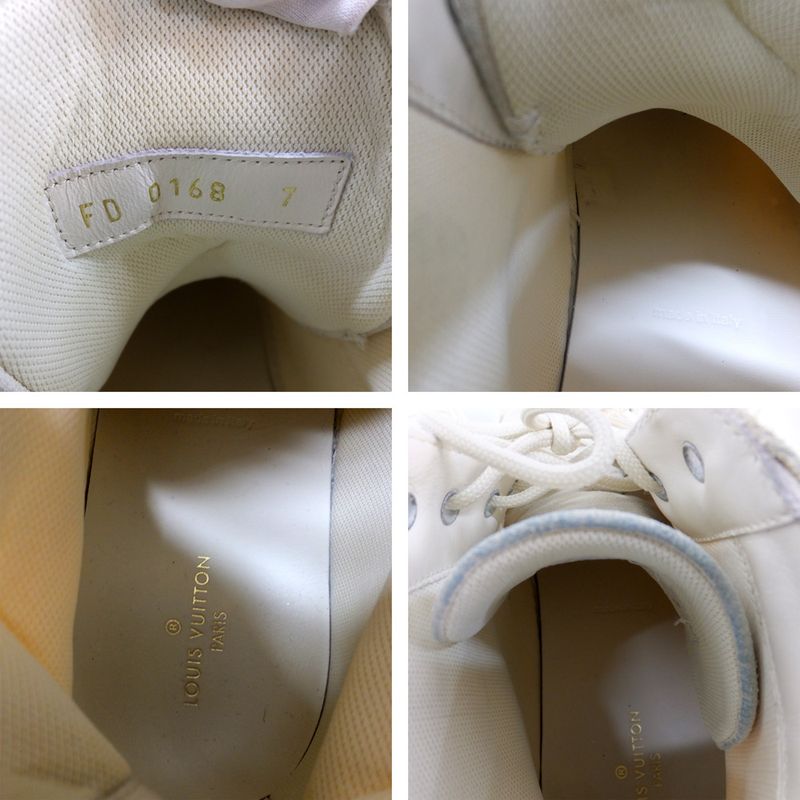 Louis Vuitton High Cut Sneakers - Tattoo Line Patch Notation Size 7