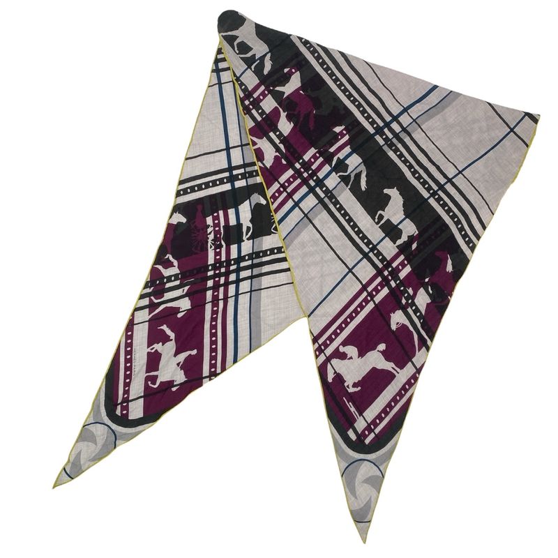 Hermes Scarf Cashmere Hose Rosange Multicolor