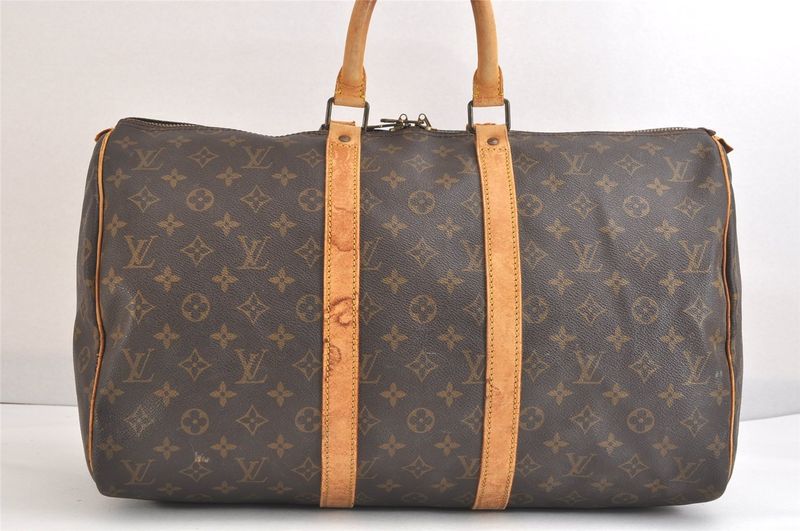 Louis Vuitton Monogram Keepall 45 Travel Boston Bag M41428 Junk 2594n
