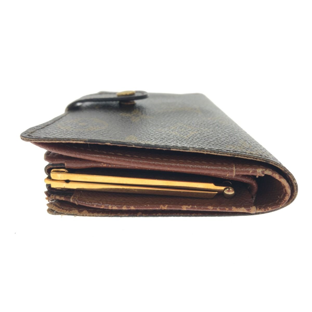 Louis Vuitton Women's Bifold Wallet Clasp Monogram Portomone Viet Viennois
