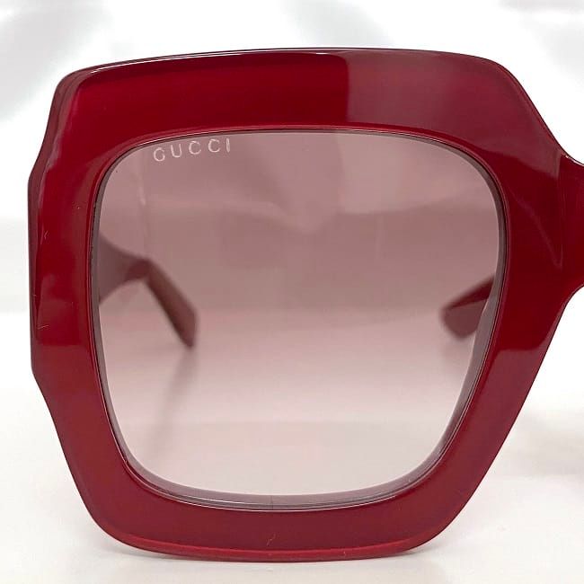 Gucci Sunglasses In Red Interlocking Gg0178s Excellent Condition