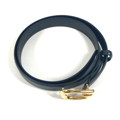 Gucci Belt G Logo Buckle 655566 Leather Black