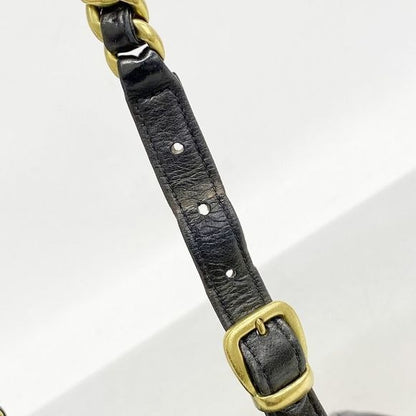 Chanel Backpack Daypack Matelasse Lambskin Black Gold Hardware Women