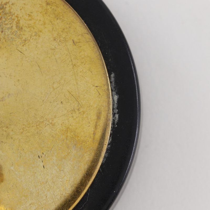 Chanel Coco Mark Vintage Gold Plated Black 28 Ladies 43.0g Earring